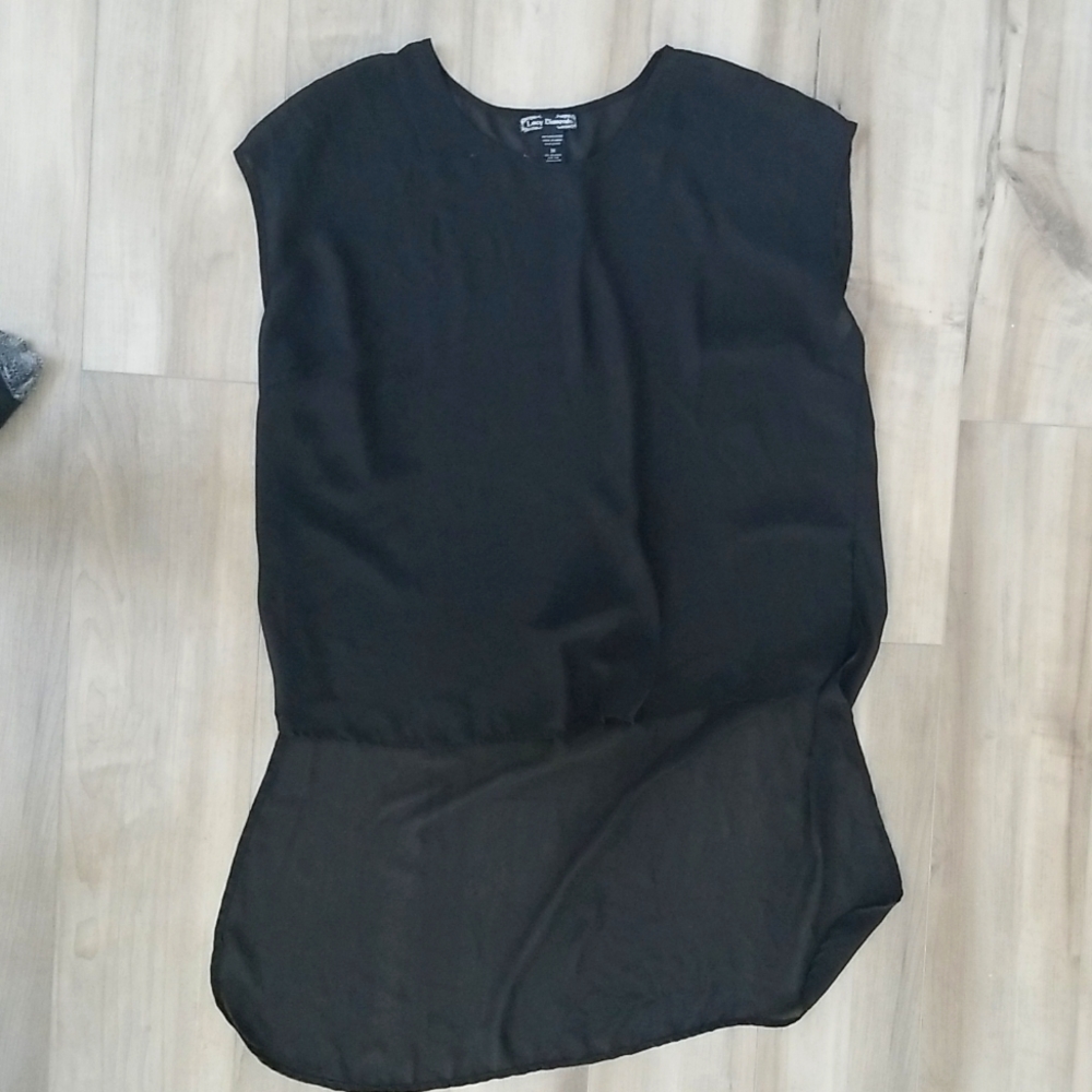 Black sheer tee